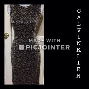 Ladies black/gold dress